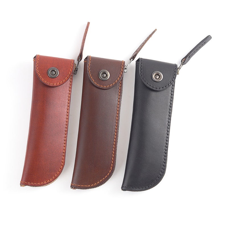 Handmade Leather Pen Casepen holder with zipperMultiple Etsy