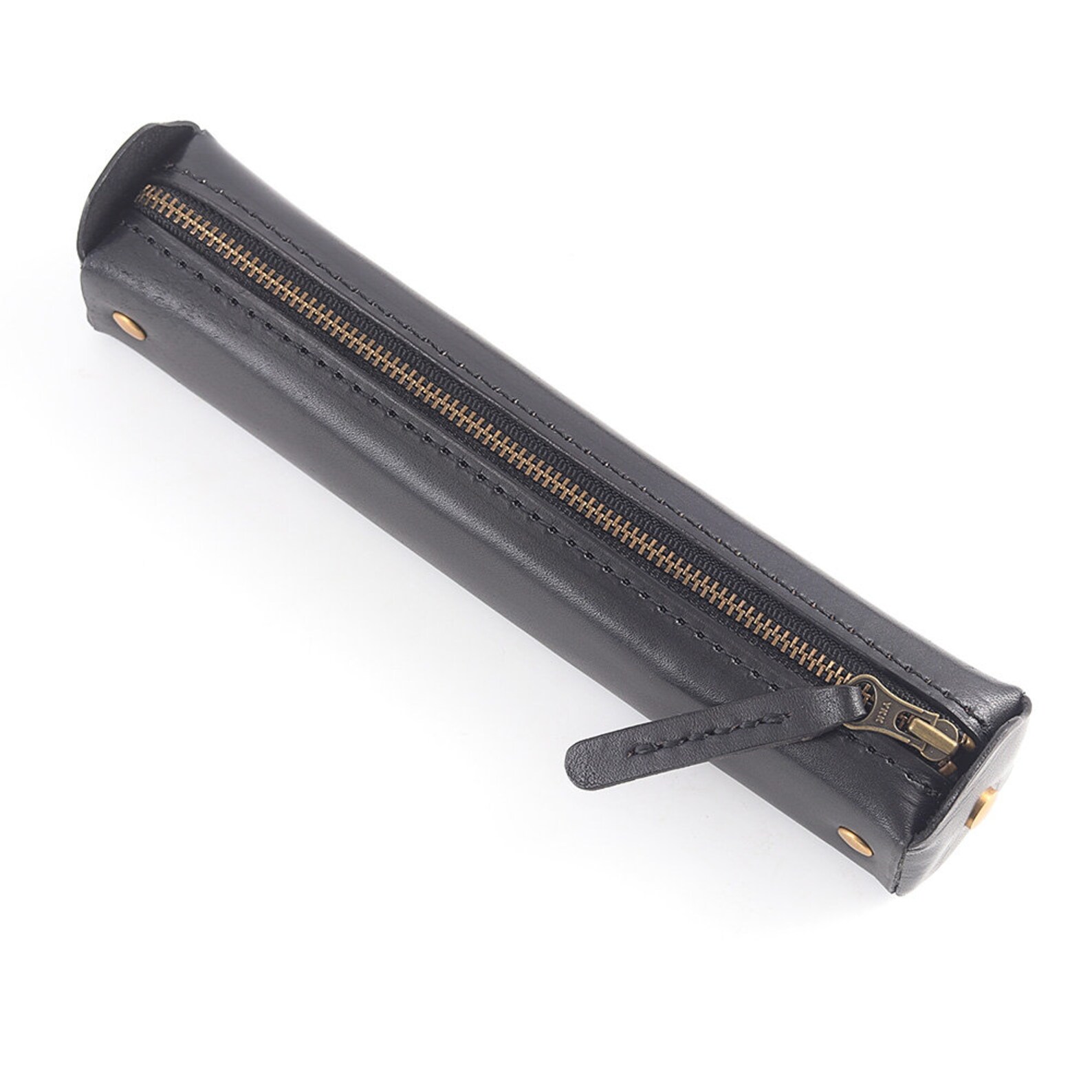 Handmade Leather Pen Case-pen holder with zipper-Multiple | Etsy