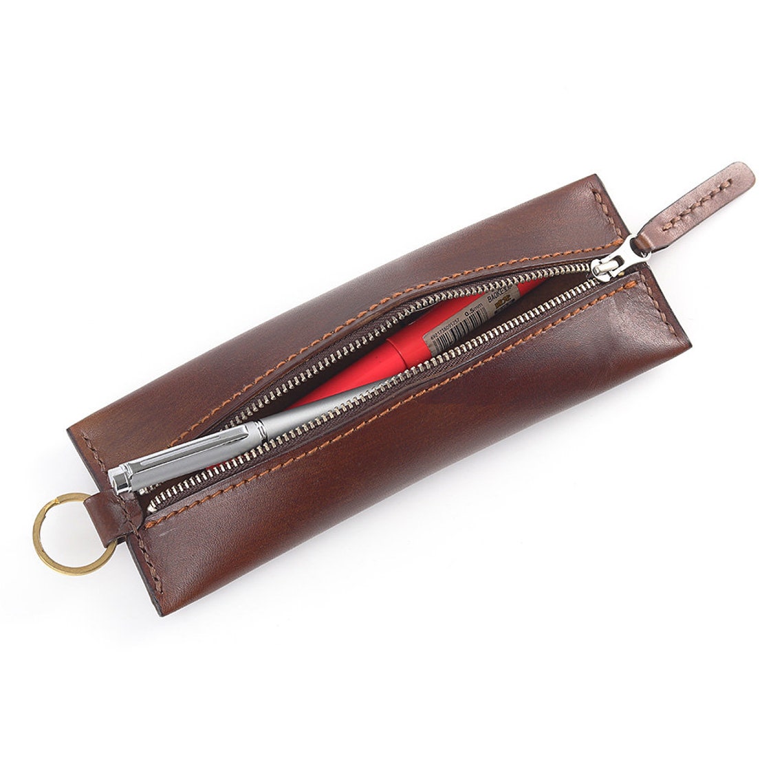 Handmade Leather Pen Casepen holder with zipperMultiple Etsy