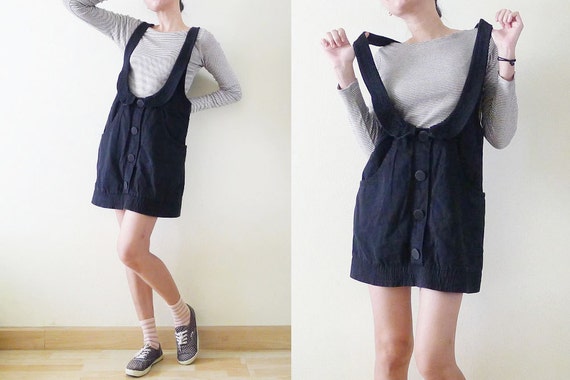 plain black jumper dress