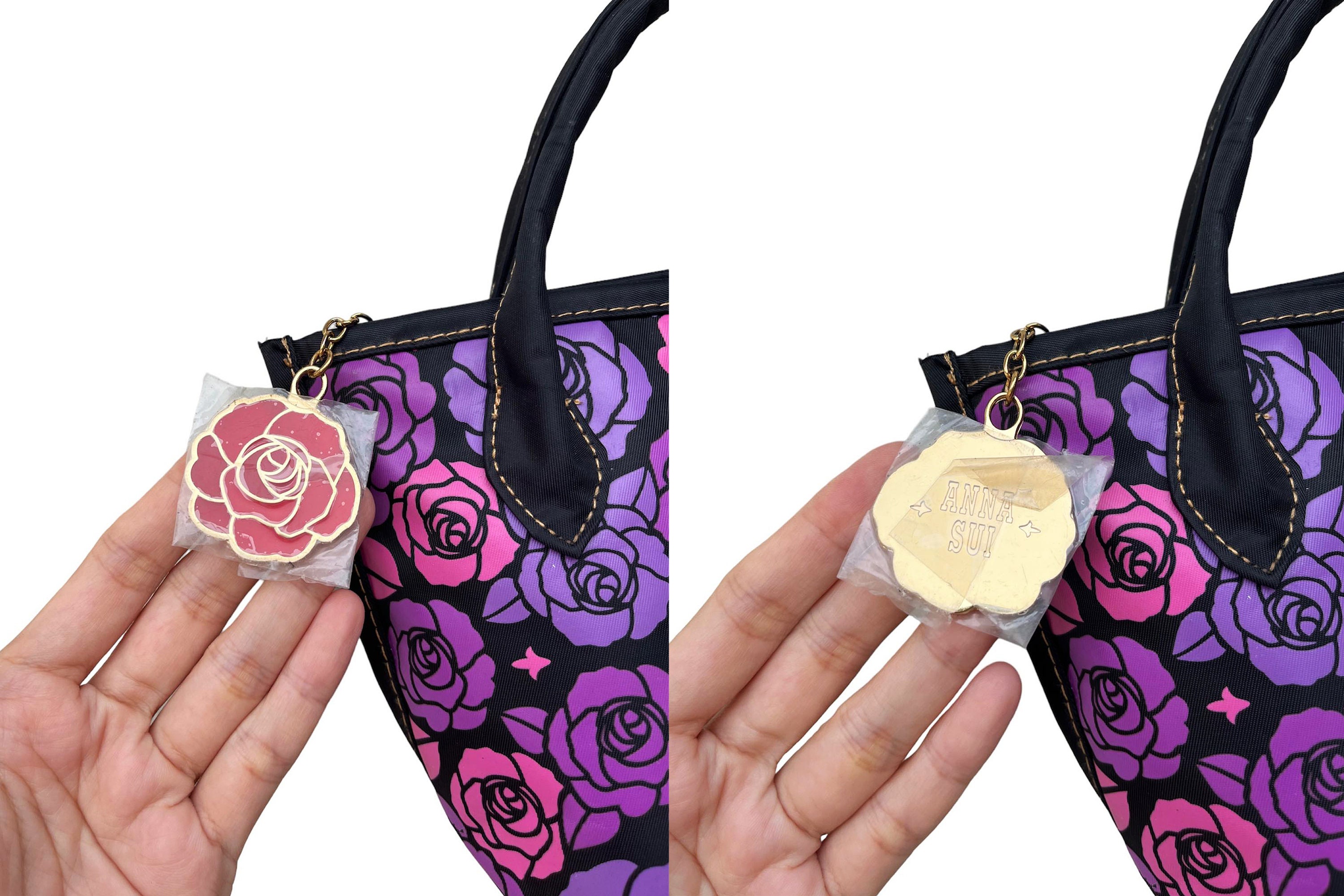Vintage Deadstock ANNA SUI Small Size Nylon Top Handle Bag