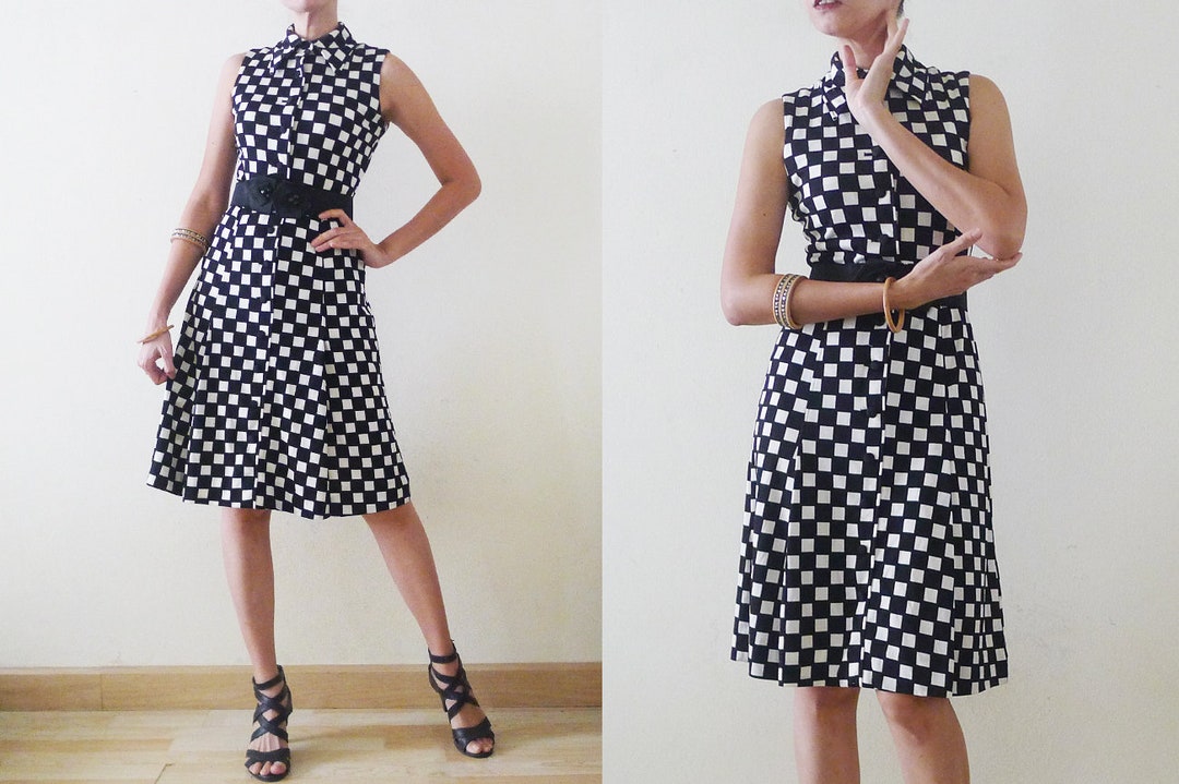 70s Vivid Hanae Mori Ban-lon Print Shirt Dress,button up