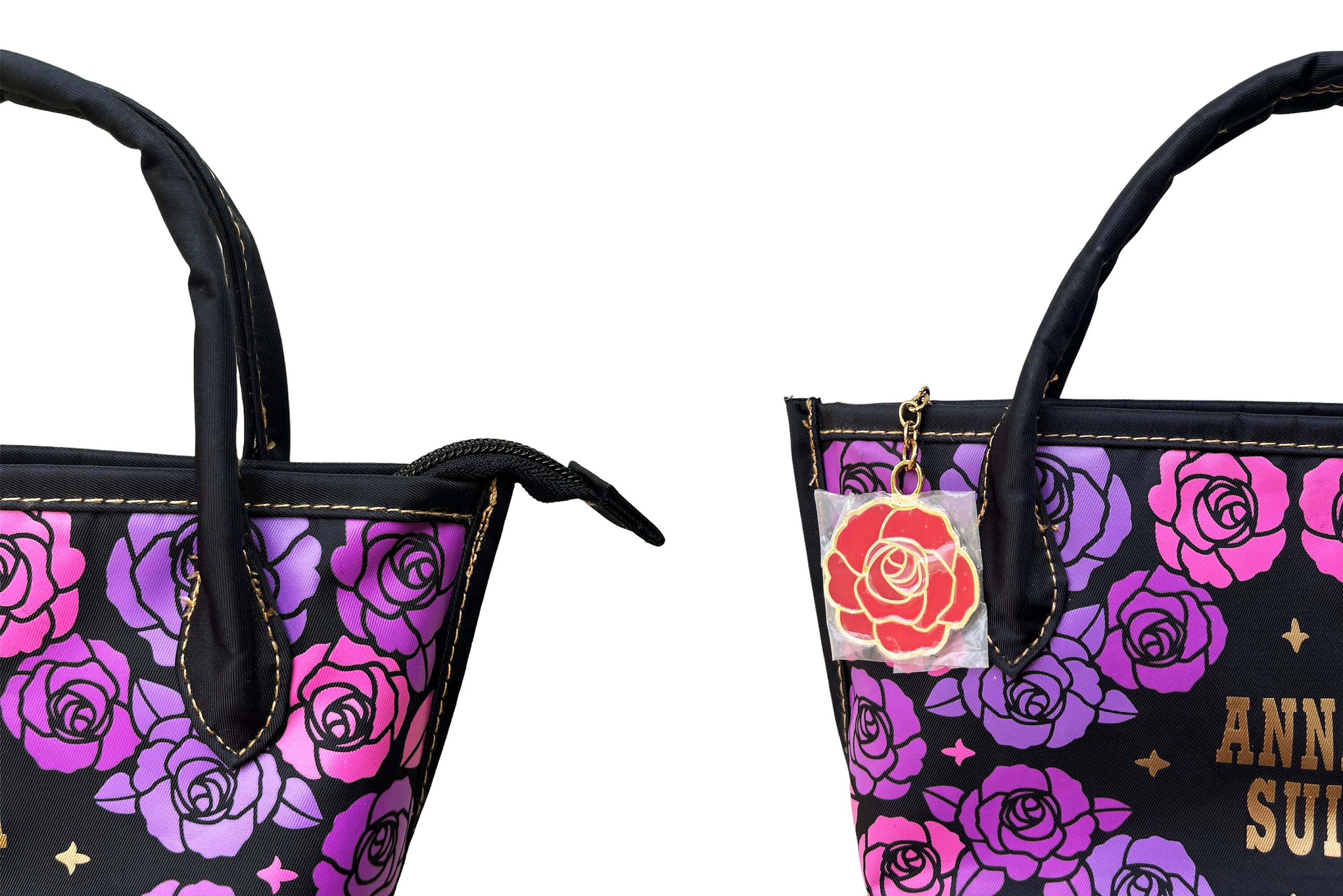 Vintage Deadstock ANNA SUI Small Size Nylon Top Handle Bag