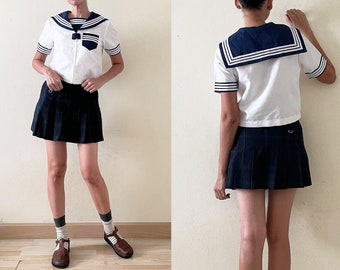 Vintage Japanese Sailor Collar Top: Cosplay Costume , Sailor moon (S-M)