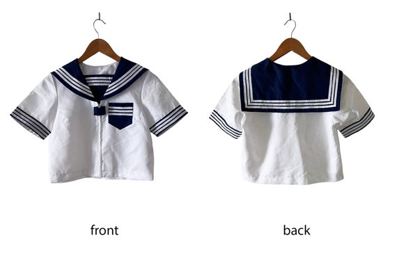 Vintage Japanese Sailor Collar Top: Cosplay Costume , Sailor Moon