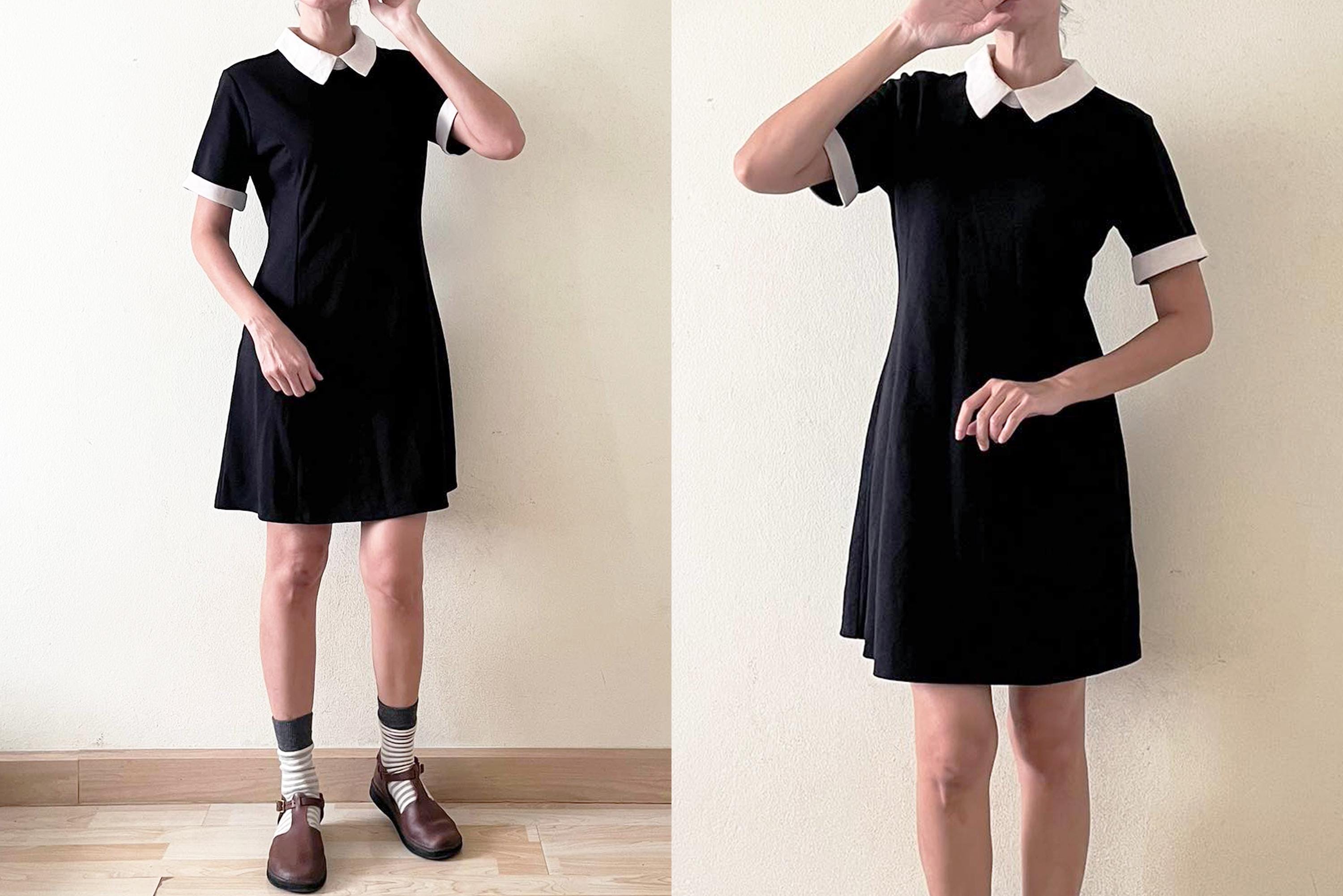 Women's Summer Casual Dress - Short Sleeve V-Neck Mini Sundress With Pockets, Graduation & Party Dress (97% Polyester, 3% Spandex) - View #7