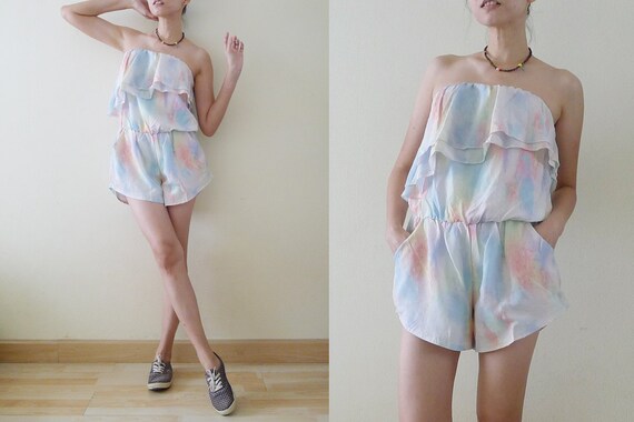 pastel color jumpsuit