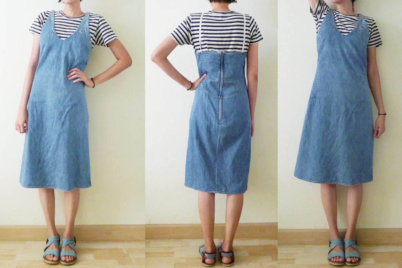 Light vintage jean dress