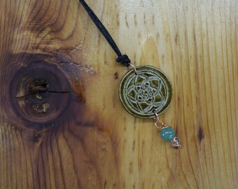 Empowerment Pendants - Hope, empowerment pendant, stoneware pendant,