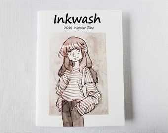 INKWash - 2019 INKtober Fashion Zine - Art Book - Self Published Book