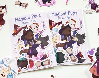 Magical Pups Sticker Pack - Kawaii Stickers - Cute Sticker Set