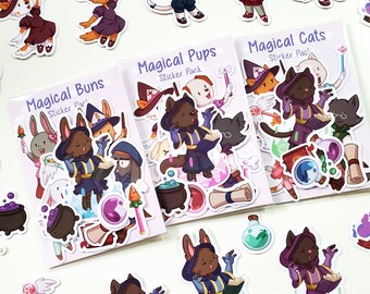 Magical Animals Sticker Pack Set - Kawaii Stickers - Cute Sticker Set