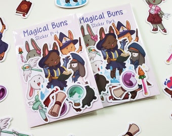 Magical Buns Sticker Pack  - Kawaii Stickers - Cute Sticker Set