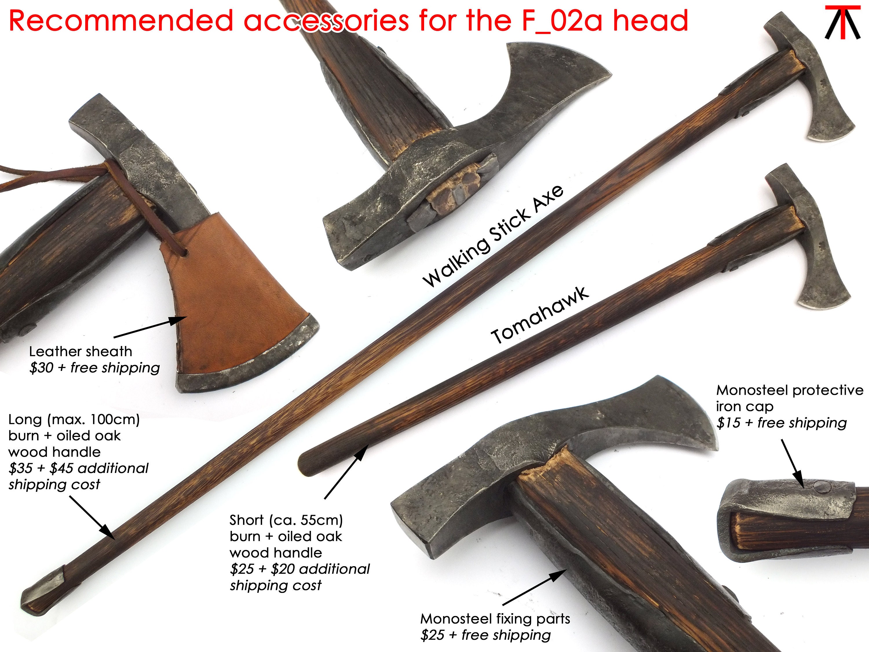 hatchet, axe F_01c Damascus Steel Hammer Poll TOMAHAWK 