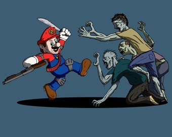 Mario Fights Zombies