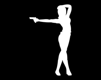 Warrior Woman Decal for Car, binder, guitar, or window