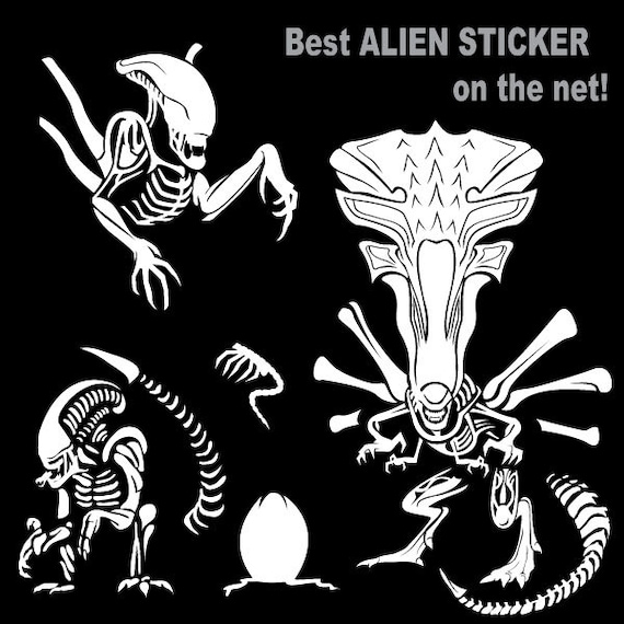 Buy Alien Family Car Sticker Xenomorph Decal Online in India Etsy