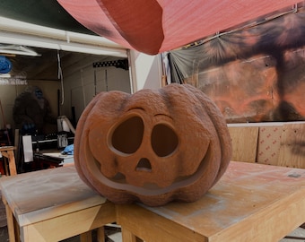 Goofy Outdoor Jack-O-Lantern Pumpkin for Halloween and Fall