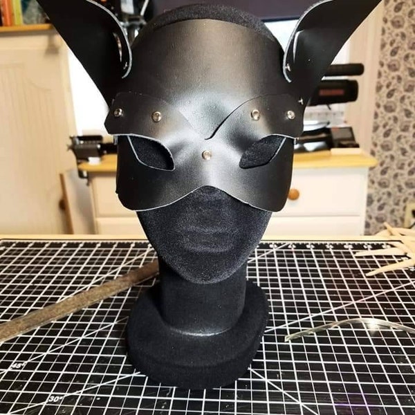 Leather Rabbit Mask - Etsy