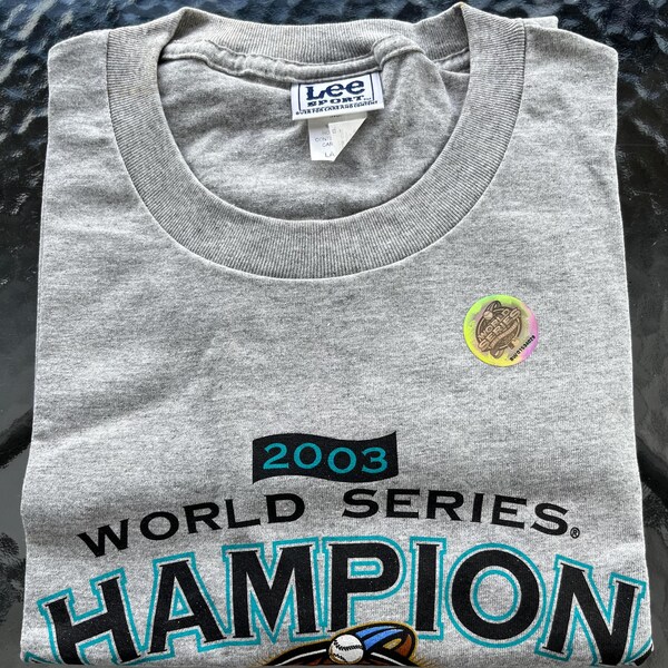 Camiseta del centenario de los Florida Marlins, campeón de la Serie Mundial 2003, talla grande, nueva, de stock antiguo