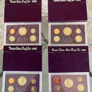 1985 - 1988 US Mint Proof Set