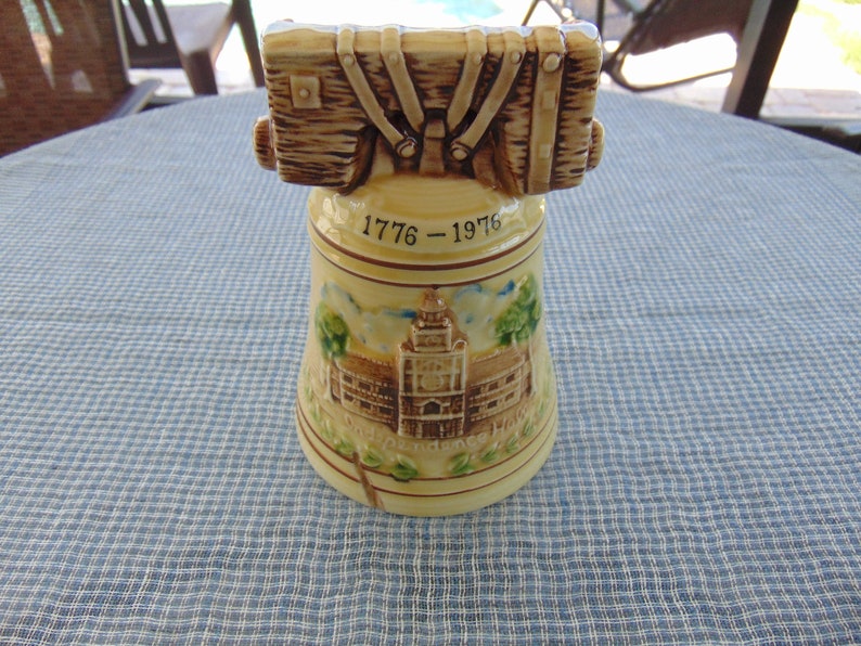 Relpo Bicentennial Liberty Bell Independence Hall Planter Flower Pot image 5