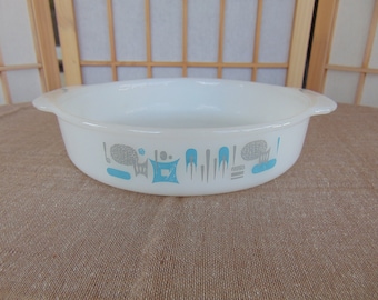 Blue Heaven Fire King Casserole Dish Cake Pan