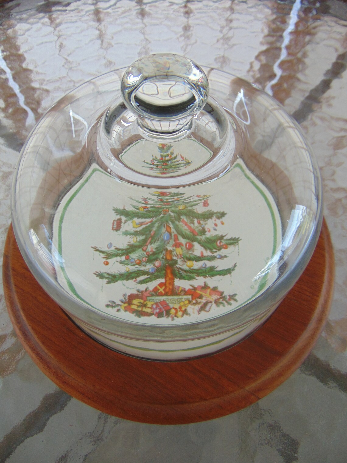 Christmas Tree Goodwood Cheese Board With Glass Dome Lid Etsy