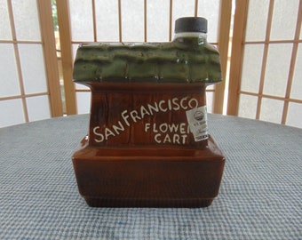 San Francisco James B Beam Flower Cart Liquor Decanter