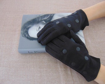 Short Black Mod Gloves Exclusively Wear Right Made in Germany US Zone