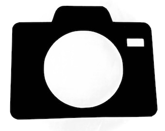 Vintage Camera paper cut out , Scrapbooking Camera - cut outs - cardstock die cut- camera frame die cut