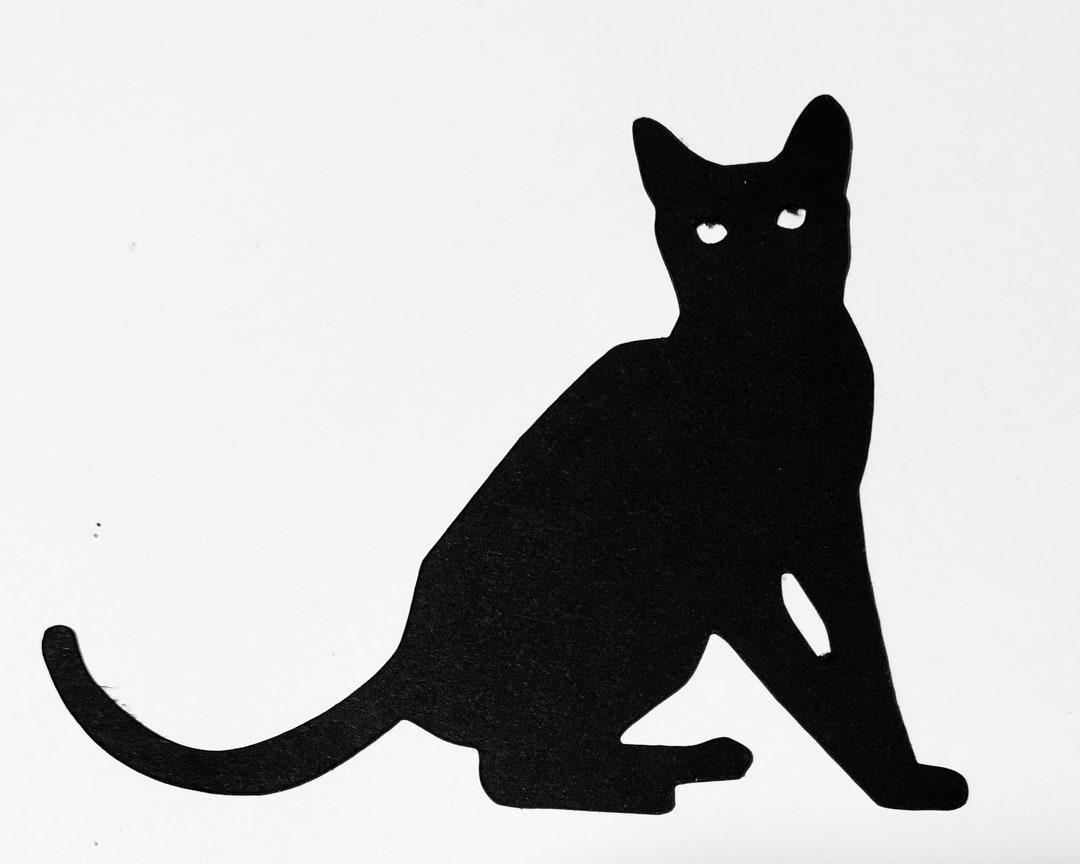 Halloween Black Cat Cut Out Cat Scrapbooking Paper Crafting black Halloween Black Cat Cut Out Cat Scrapbooking Paper Crafting black