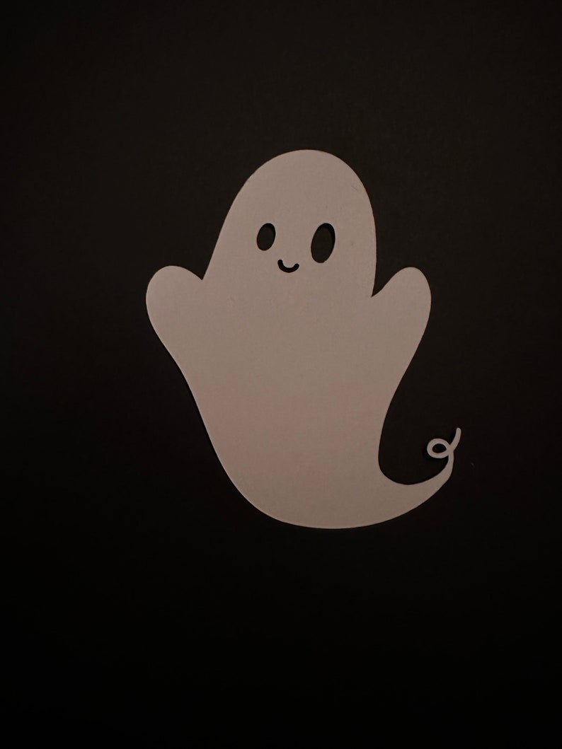 Ghost Paper Die Cuts, Paper Cut Outs, Cards, Spooky for Cards, Crafting ...