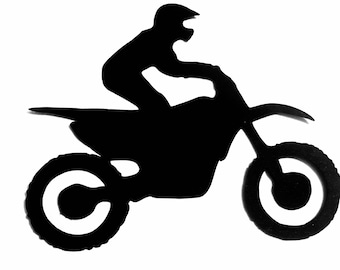 Dirt bike Motocross die cut for scrapbooking, paper, racer cupcake topper, paper crafting supplies, crafting, trail ride