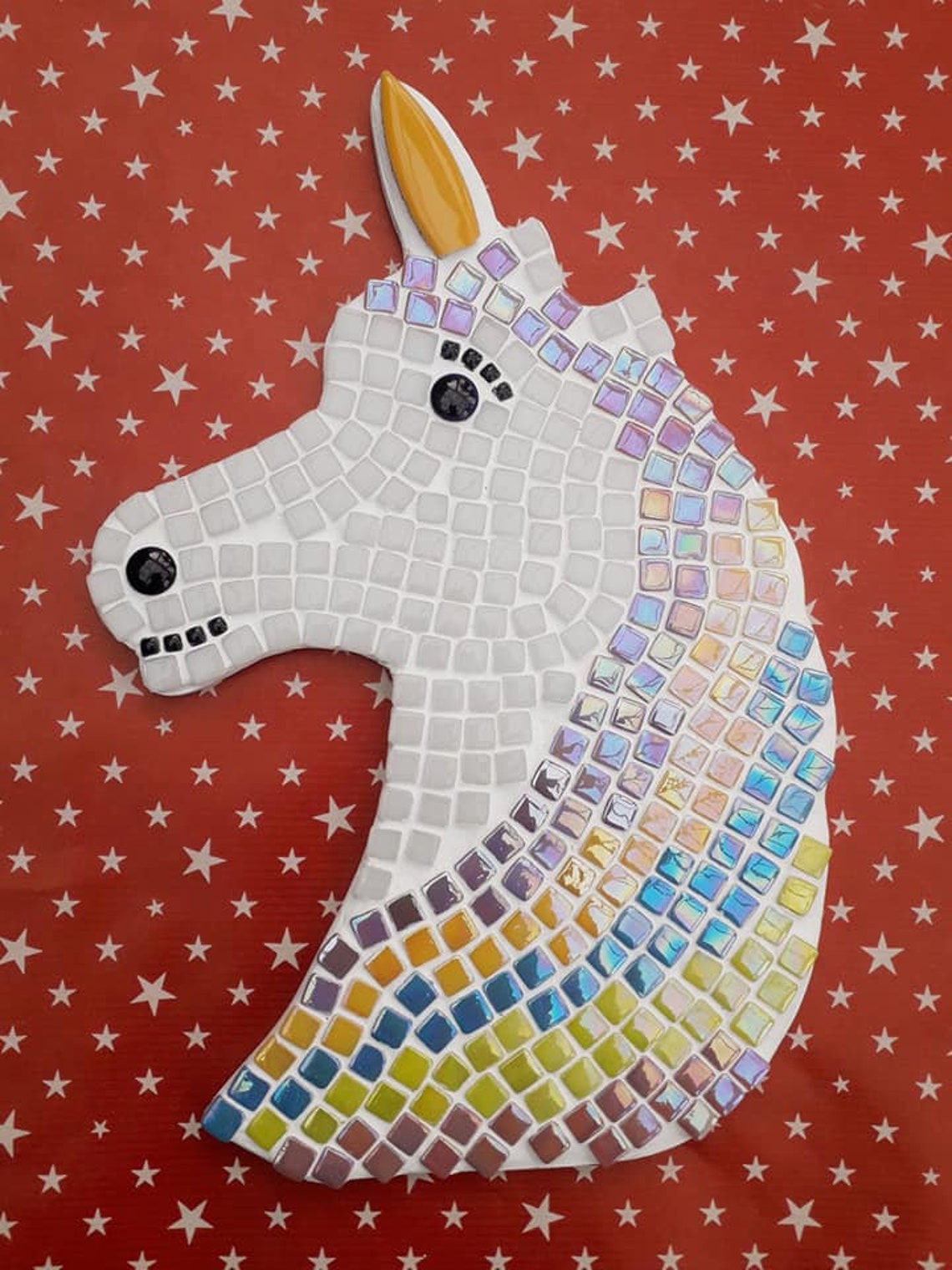 Mosaic Unicorn Craft Kits for adults and older children make Etsy