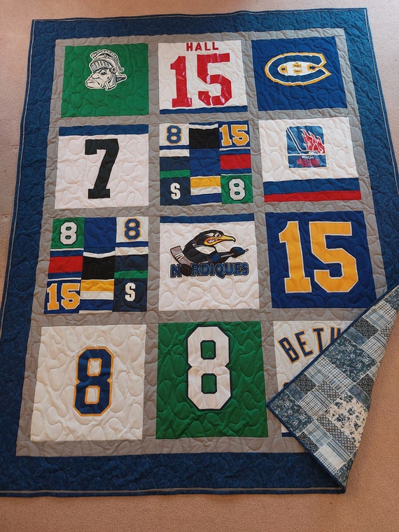 brazil soccer jersey quilt