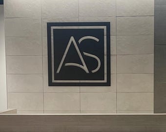 Custom Metal Logo | Office Wall Signage | Business Branding Decor | Corporate Display