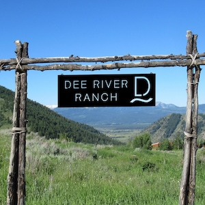 Custom Metal Farm Sign: Ranch Entrance Decor, Hanging Loops - Etsy