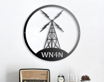 Call Sign for Ham Radio Lovers, Personalized gift for him