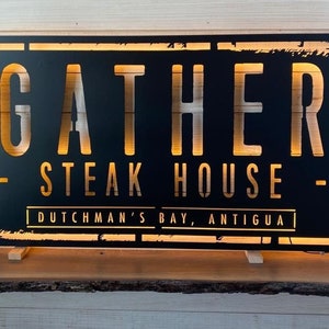 custom led sign, backlit sign, led sign custom, business logo sign