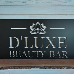Custom 14 Gauge Metal Business Logo Sign – Rectangle, Painted/Raw Metal, Indoor/Outdoor