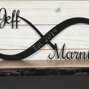 Personalized Metal Infinity Sign: Custom Wedding Decor image 7