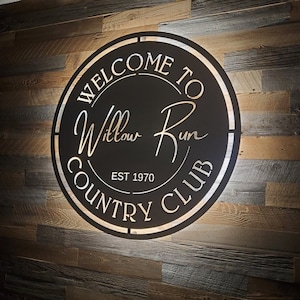 Metal Signs Personalized, LED Sign, Personalized Bar Sign, Mens Gift