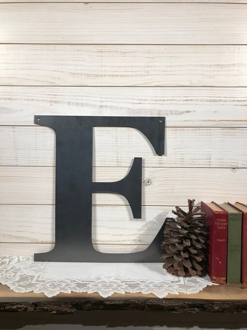 Rustic Metal Sign Modern Farmhouse Decor Metal Wall Art 20 inch Large Metal Letter