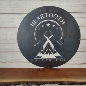 Business Sign, Logo, Large Outdoor Metal Wall Art, Custom Signs Business