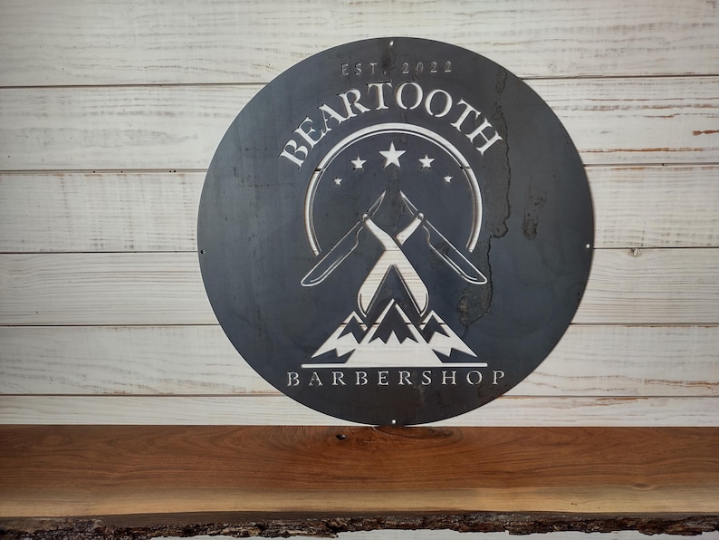 Business Sign, Logo, Large Outdoor Metal Wall Art, Custom Signs Business