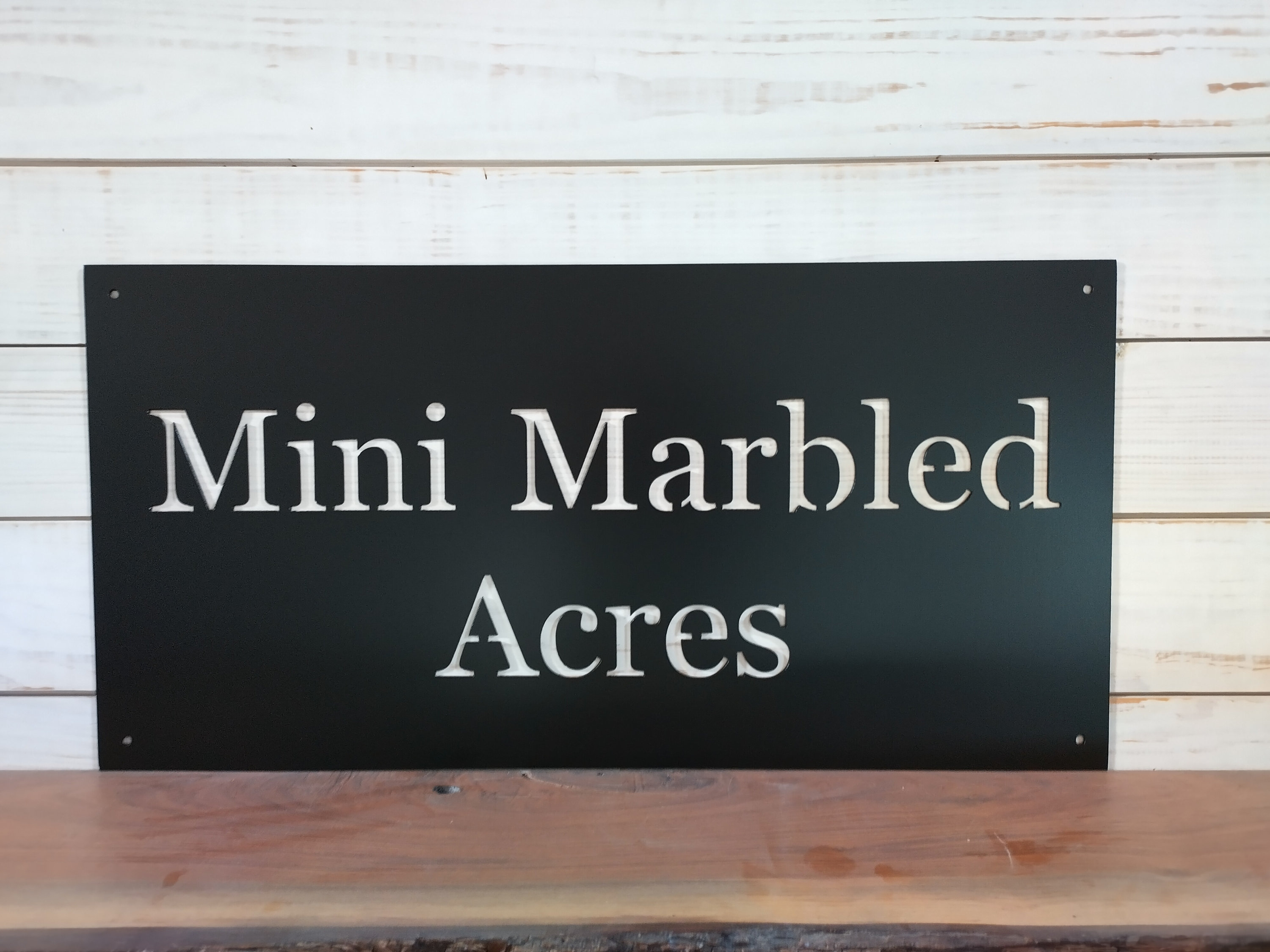 Waterjet Signs Custom Metal Farm Sign: Rustic Ranch Entrance Decor - Etsy