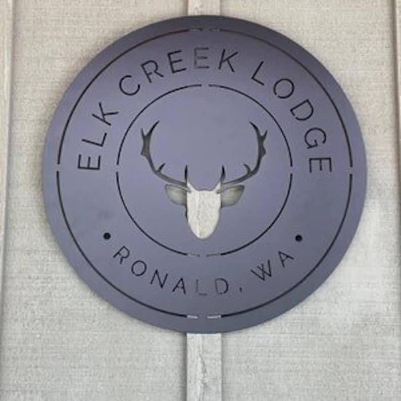 Business Sign, Logo, Large Outdoor Metal Wall Art, Custom Signs Business
