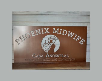 Custom Business Logo Sign: Personalized Metal Outdoor Decor