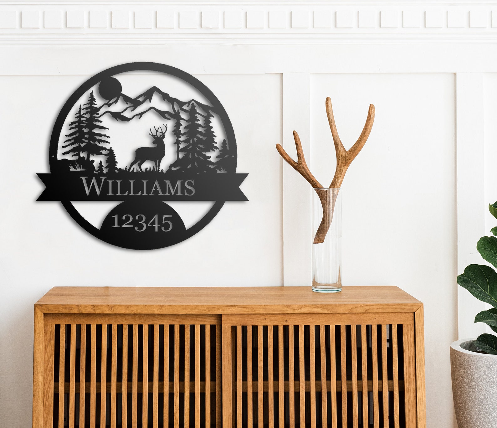 Metal Wall Art Last Name Sign Personalized Gifts for Dad Etsy